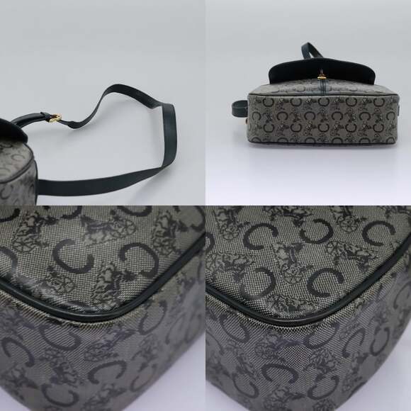 CELINE C Sulky Shoulder Bag Pvc Navy Gold - Picture 10 of 13